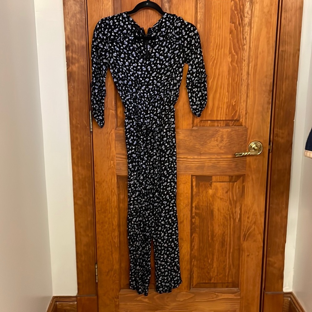 Madewell floral print jumpsuit